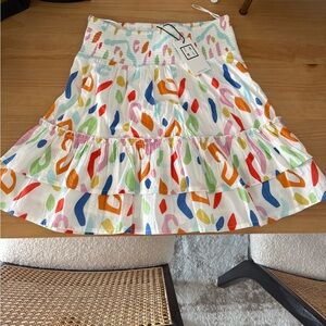 NWT THML Printed Skater Skirt Women’s S